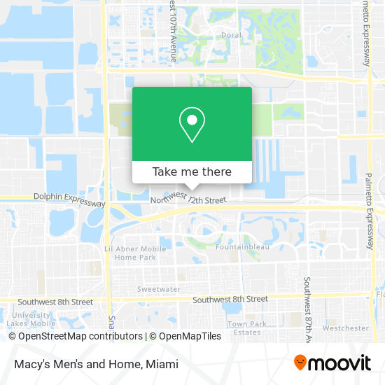 Macy's Men's and Home map