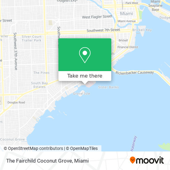 The Fairchild Coconut Grove map