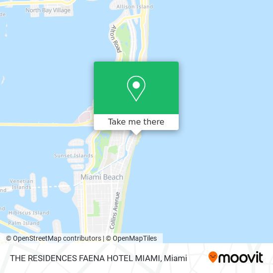 THE RESIDENCES FAENA HOTEL MIAMI map