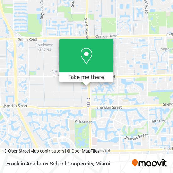 Mapa de Franklin Academy School Coopercity