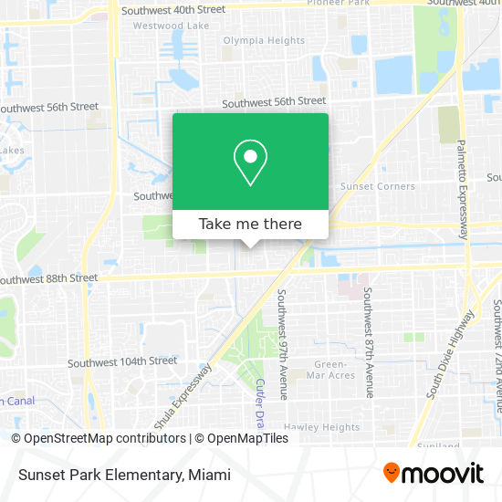 Mapa de Sunset Park Elementary
