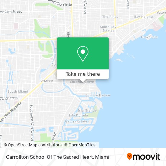Carrollton School Of The Sacred Heart map