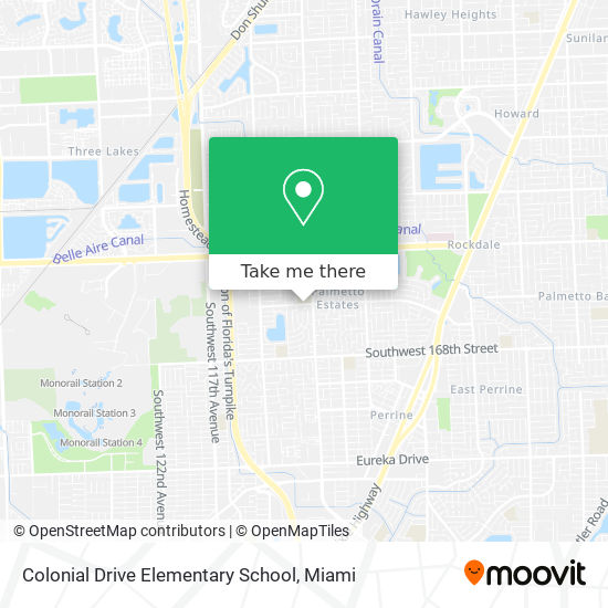 Colonial Drive Elementary School map