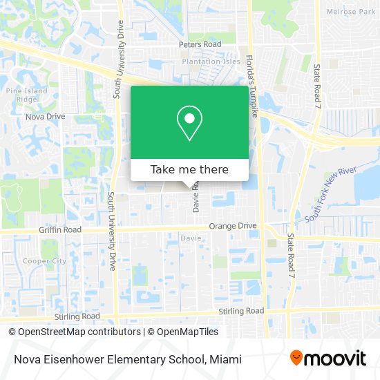 Mapa de Nova Eisenhower Elementary School