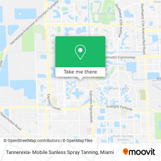 Tannerexia- Mobile Sunless Spray Tanning map