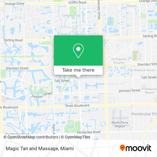 Magic Tan and Massage map