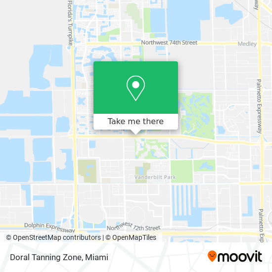 Mapa de Doral Tanning Zone