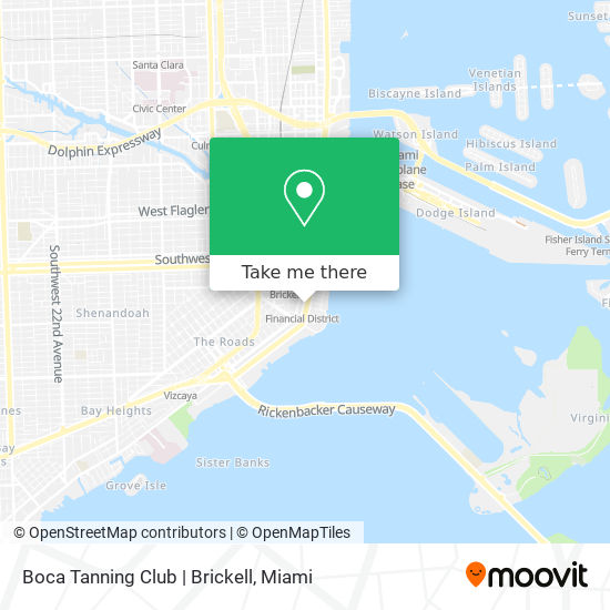 Mapa de Boca Tanning Club | Brickell