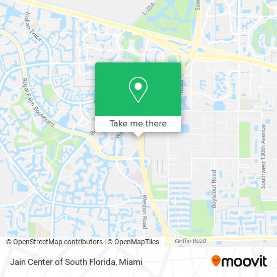 Mapa de Jain Center of South Florida