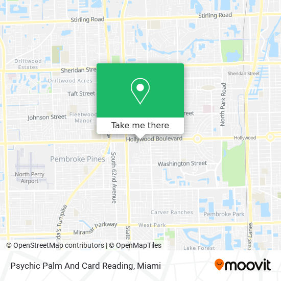 Psychic Palm And Card Reading map