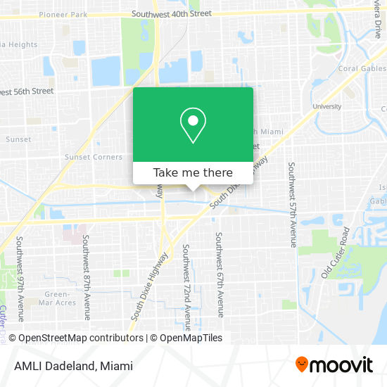 AMLI Dadeland map