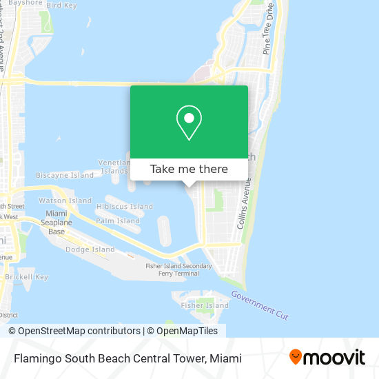 Mapa de Flamingo South Beach Central Tower