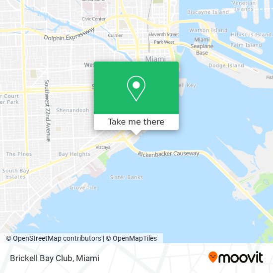 Brickell Bay Club map