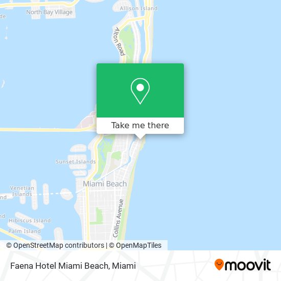 Mapa de Faena Hotel Miami Beach