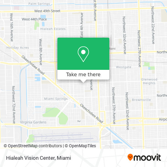 Hialeah Vision Center map