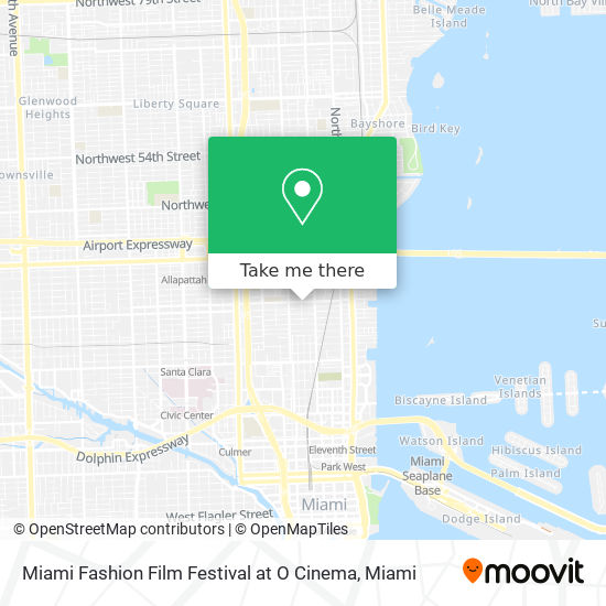 Miami Fashion Film Festival at O Cinema map