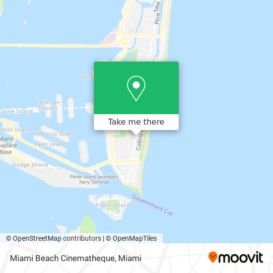 Mapa de Miami Beach Cinematheque