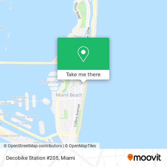 Decobike Station #205 map