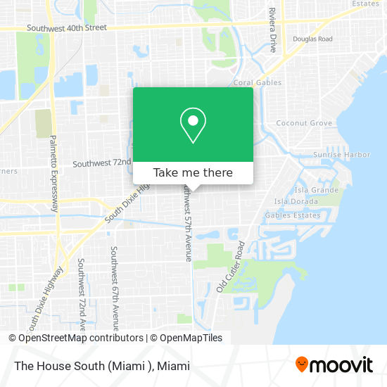 The House South (Miami ) map