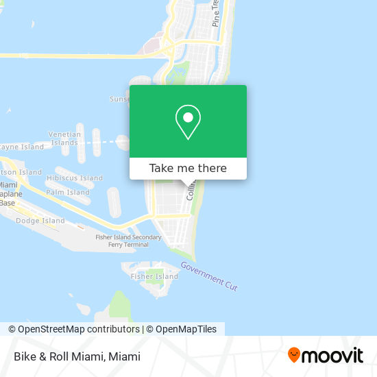Mapa de Bike & Roll Miami