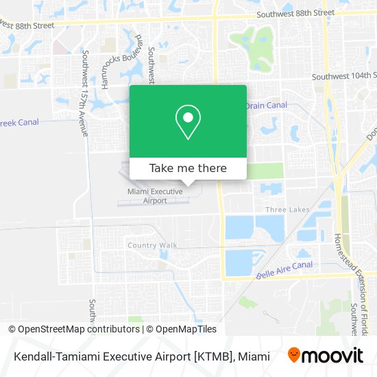 Kendall-Tamiami Executive Airport [KTMB] map