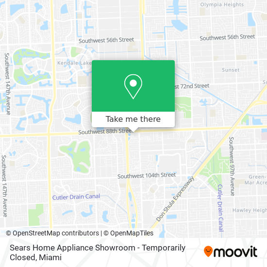Sears Home Appliance Showroom - Temporarily Closed map