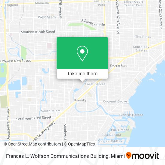 Frances L. Wolfson Communications Building map
