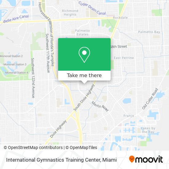 International Gymnastics Training Center map