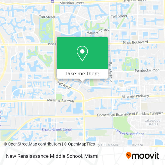 Mapa de New Renaisssance Middle School