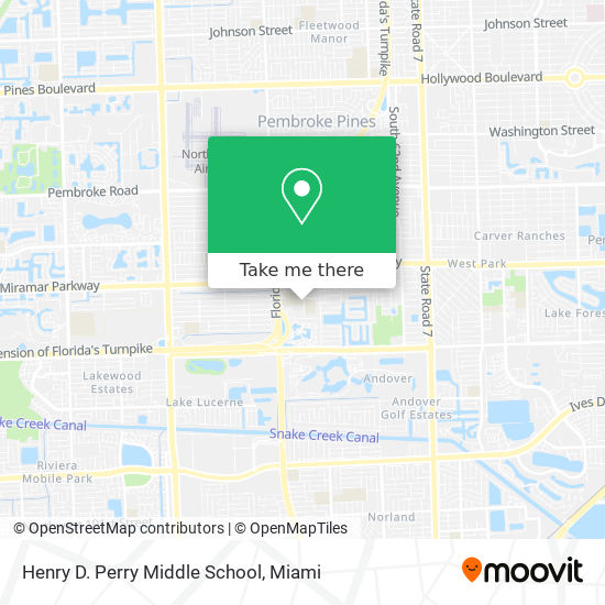 Henry D. Perry Middle School map