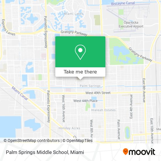 Palm Springs Middle School map