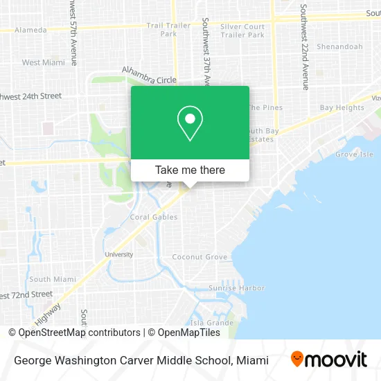 George Washington Carver Middle School map