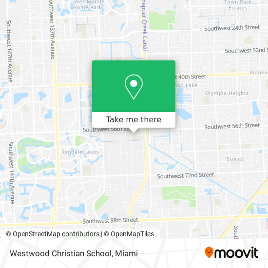 Westwood Christian School map
