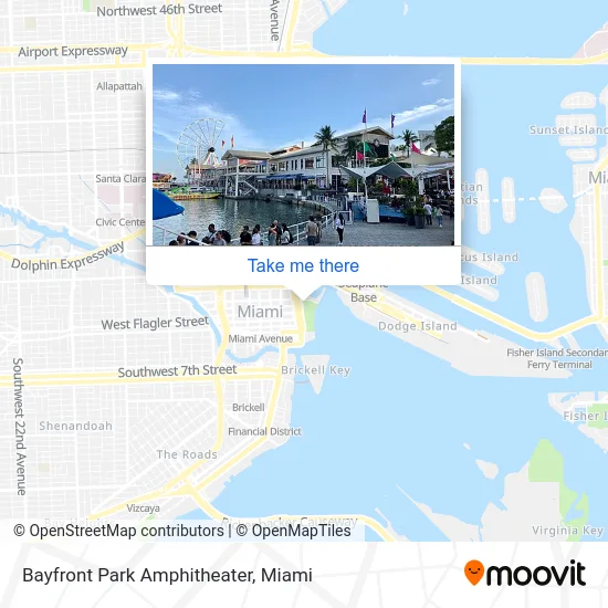 Bayfront Park Amphitheater map