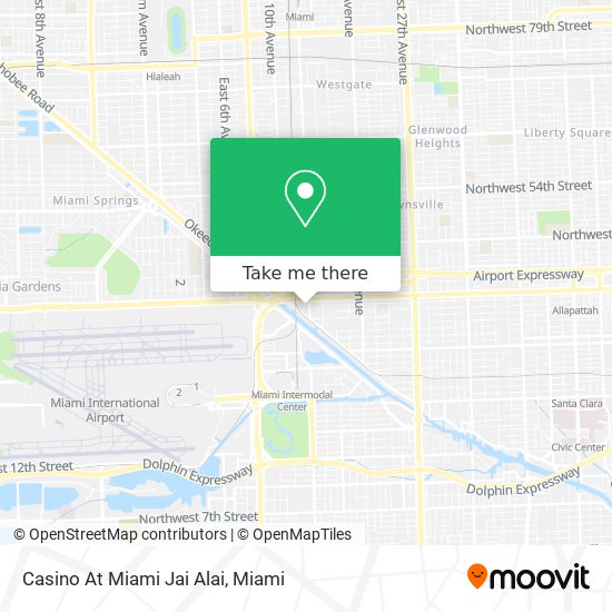 Casino At Miami Jai Alai map