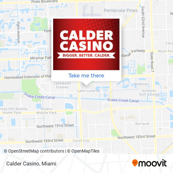Calder Casino map