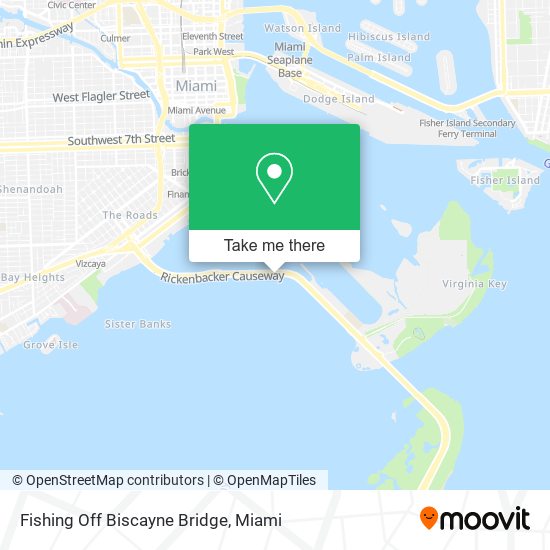 Fishing Off Biscayne Bridge map