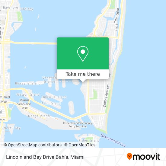 Lincoln and Bay Drive Bahía map