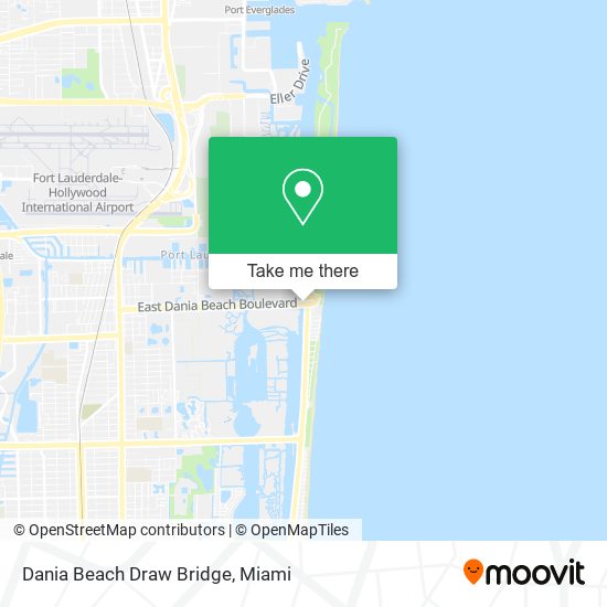 Dania Beach Draw Bridge map