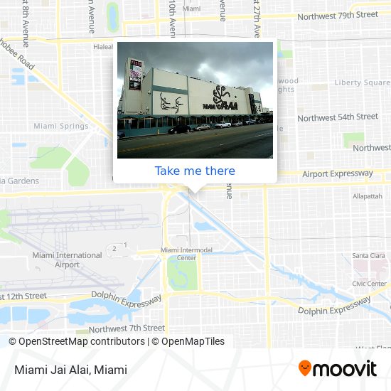 Mapa de Miami Jai Alai