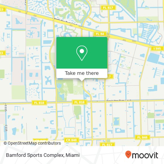 Mapa de Bamford Sports Complex
