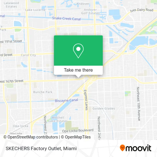 SKECHERS Factory Outlet map