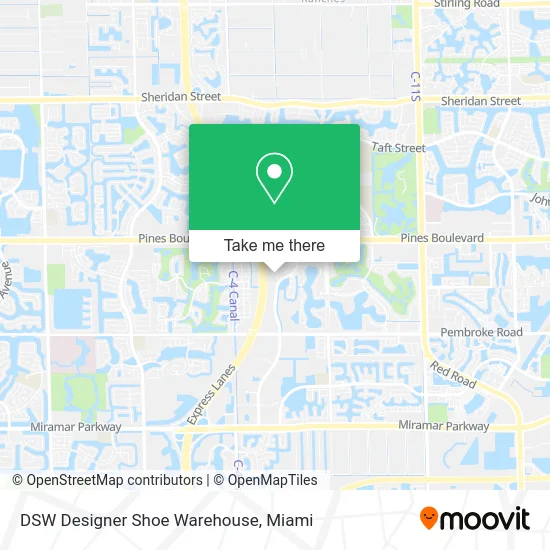 DSW Designer Shoe Warehouse map