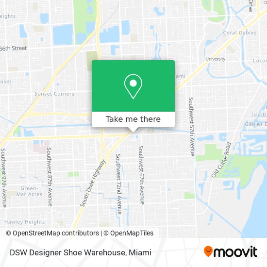 DSW Designer Shoe Warehouse map