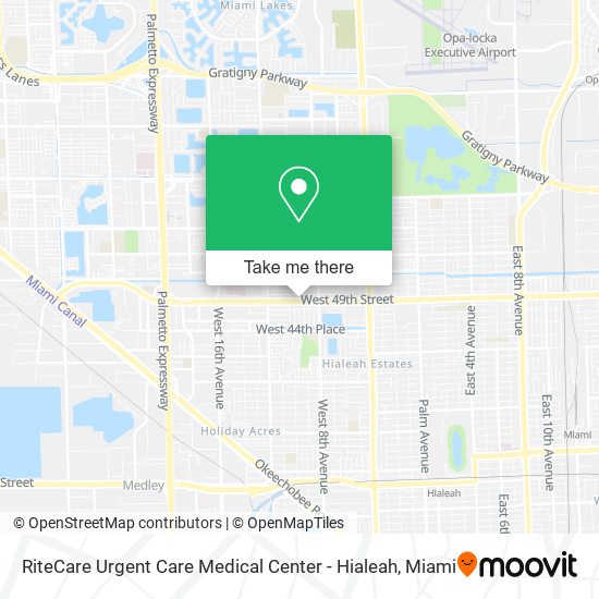 RiteCare Urgent Care Medical Center - Hialeah map