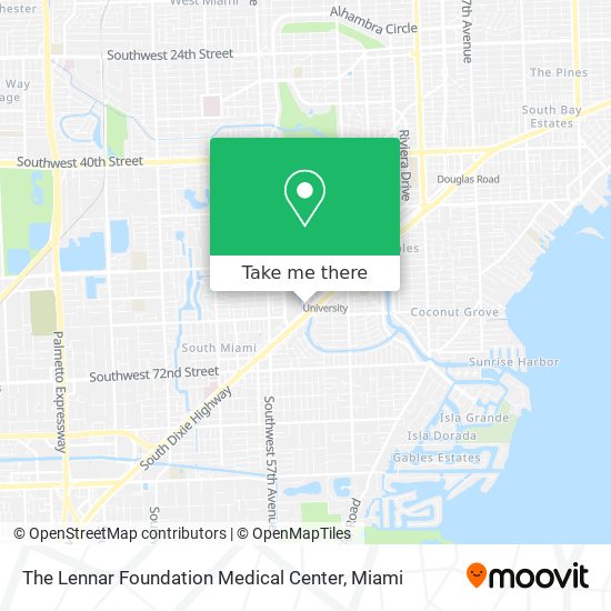 The Lennar Foundation Medical Center map