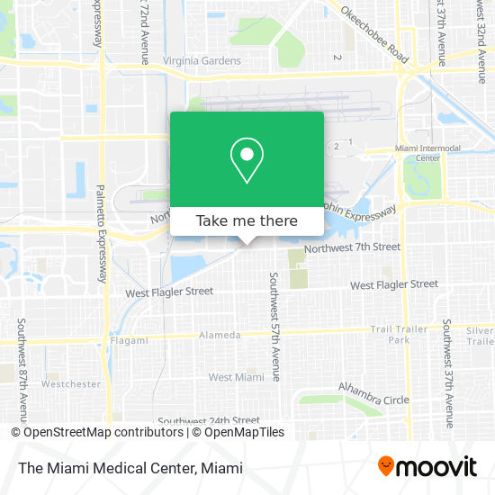 The Miami Medical Center map