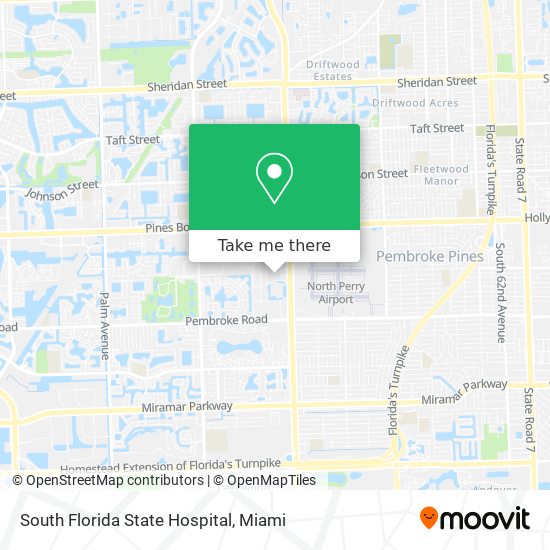 South Florida State Hospital map