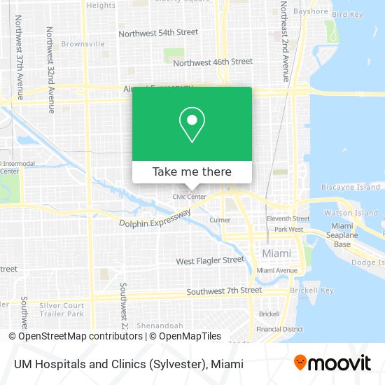 Mapa de UM Hospitals and Clinics (Sylvester)