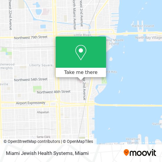 Mapa de Miami Jewish Health Systems
